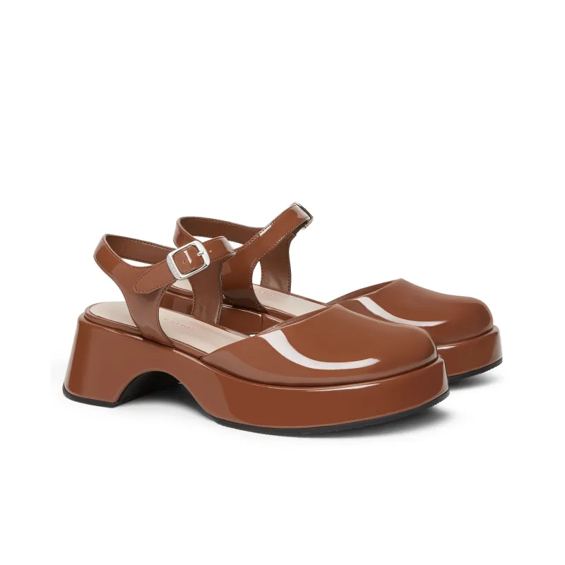 CHARLES&KEITH Small CK Gothic Lolita Style Strap Sandals 5.2cm Women's Black/Pink White Chalk/Brown/Dark Blue-9