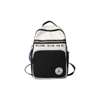 GEERDUN Nylon Backpack Regular Unisex Black/Red/Blue/White