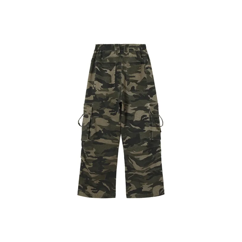 BE ALL KABUTO Cargo Pants Women's Camouflage-2