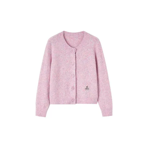 H'S Sweaters Women's Cherry Red Pink