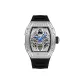 HBR989.2-White Case Black Strap