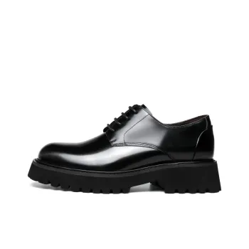 FAPAI Dress Shoes Men Low-Top Black