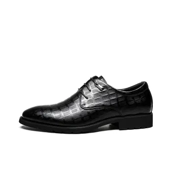 FAPAI Dress Shoes Men Low-Top Black