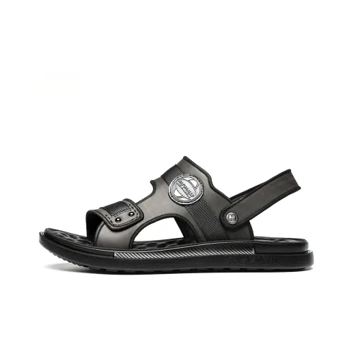 FAPAI Beach Sandals Men Black/Brown