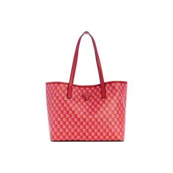 GUESS Artificial Leather Tote Bag Shopping Bag Handbag Shoulder Bag Women's Pink