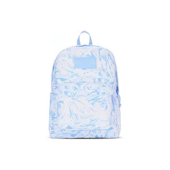 JanSport Fabric Laptop Bag Backpack Regular Unisex Blue White