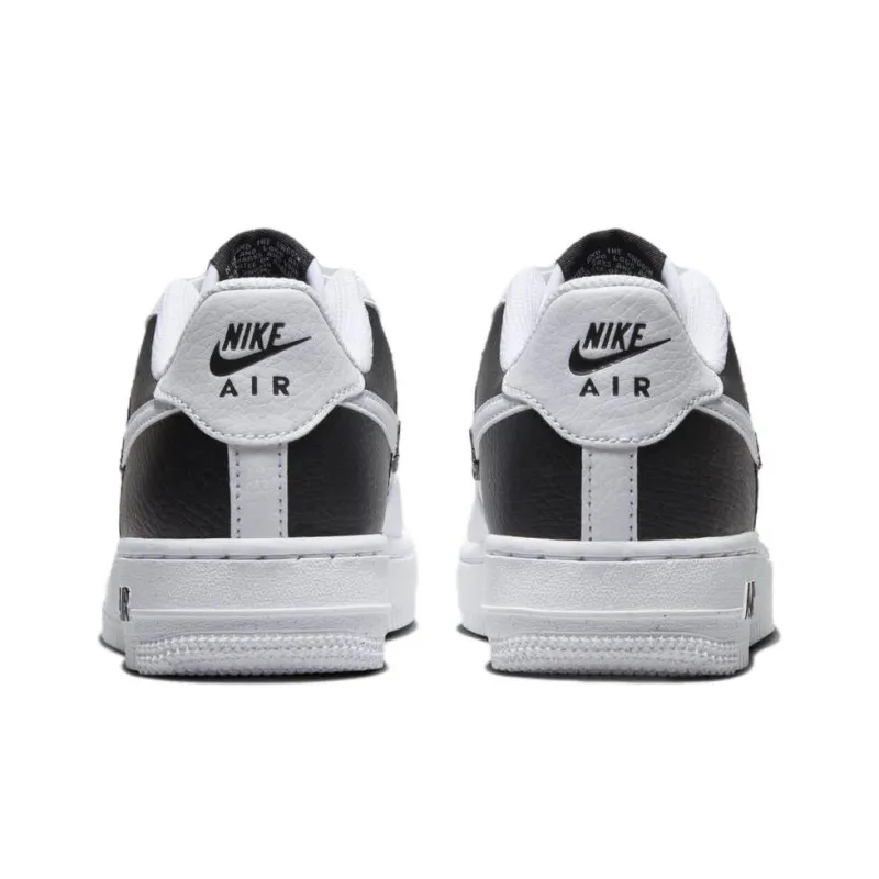 Nike Air Force 1 NEXT NATURE Anti Slip Wear Resistant Low Top Skateboard Shoes White Black Kids'-4