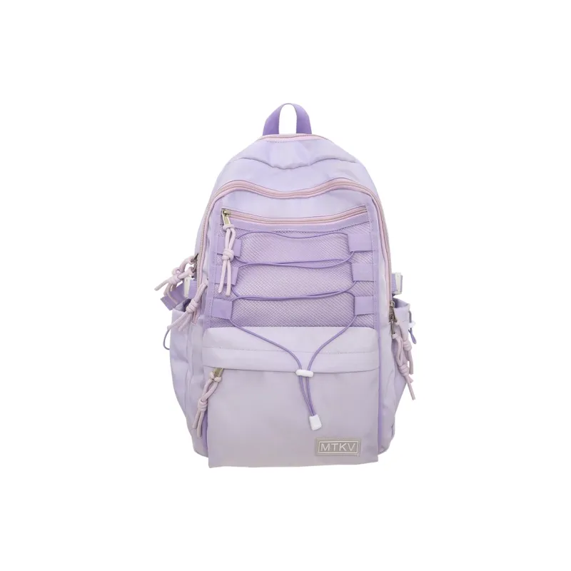 NIGEER Nylon Backpacks Backpack Regular Unisex Black/Purple/Gray/Brick Red-6