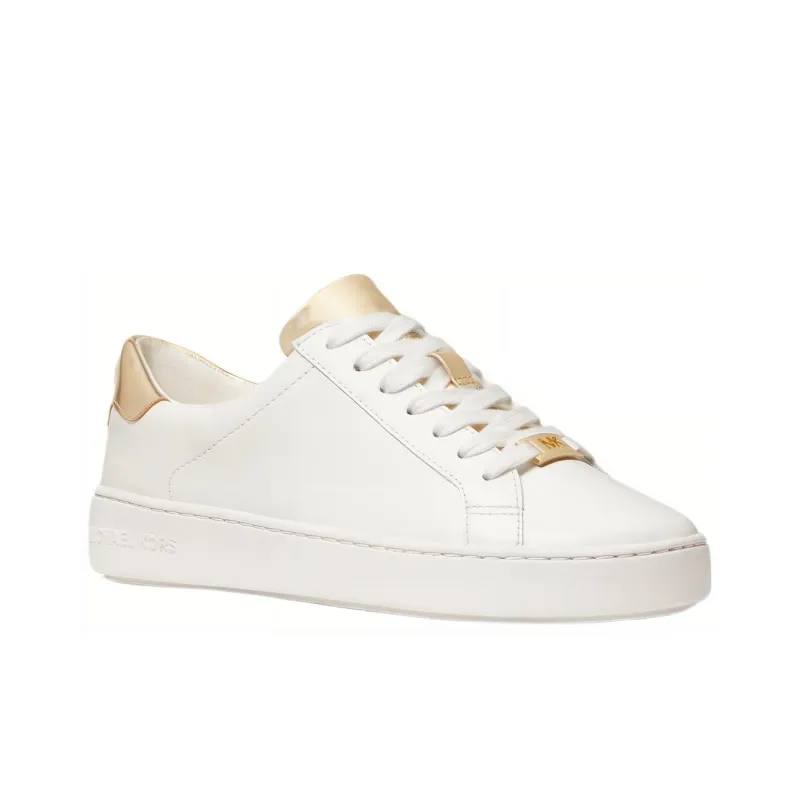 MICHAEL KORS Stylish Skateboarding Shoes Women's White Gold-2