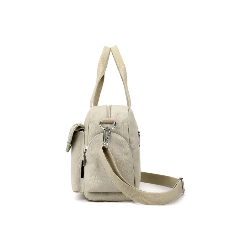 NIGEER Nylon Canvas Bag Briefcase Shoulder Bag Crossbody Bag Handbag Regular Women's Khaki/Gray/Blue/Black/Army Green-2