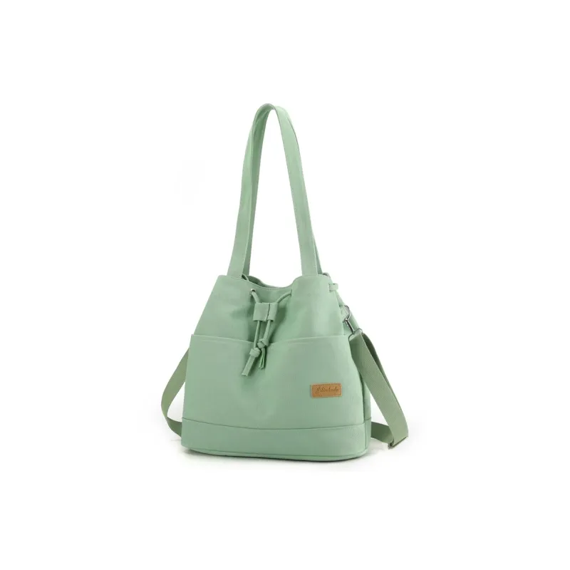 NIGEER Canvas Bag, Shoulder Bag Regular Women's Green/Coffee/Gray/Ecru/Black-1