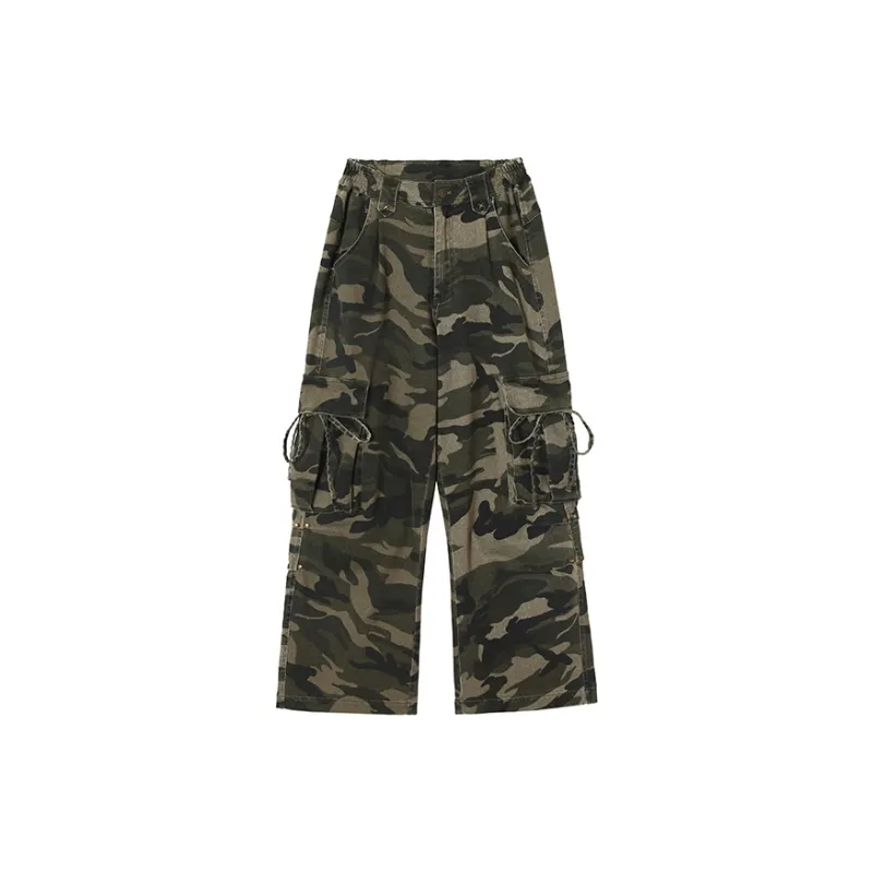 BE ALL KABUTO Cargo Pants Women's Camouflage-1