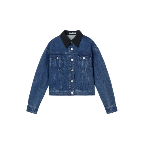 DIALOGUE Denim Jackets Women's Denim Blue