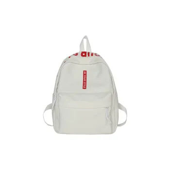 NIGEER Nylon Backpacks Regular Women's White Red & Black/White Blue & Black/Black/Blue