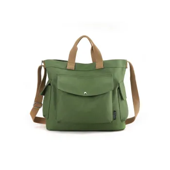 NIGEER Canvas Canvas Bag Shoulder Bag Crossbody Bag Handbag Regular Women's Green/Gray/Beige Yellow/Ecru/Black/Coffee