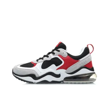LiNing CF Source Killer Anti Slip And Wear Resistant Lightweight Low Top Casual Shoes Men's Gray Red