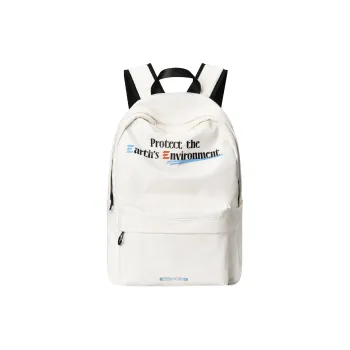 FINITE LOOP Water-Repellent Backpack And Laptop Bag Unisex White