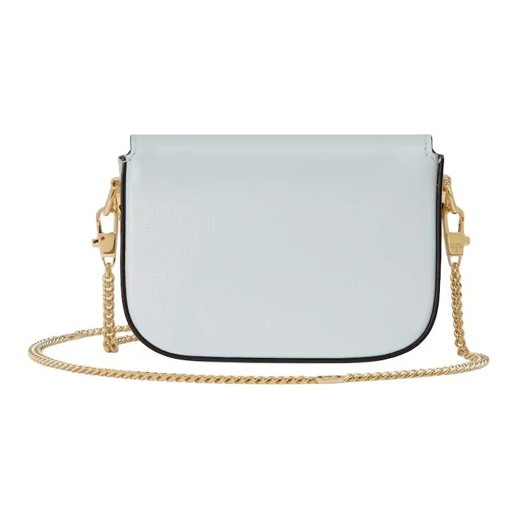 GUCCI Horsebit 1955 Leather Shoulder Bag Crossbody Bag Extra Mini Women's Light Blue-3
