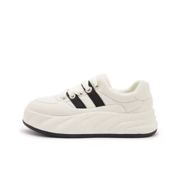 Milan Love Song Balanced Wear Resistant Quick Drying Water Resistant Low Top Skateboard Shoes Women's Beige Black