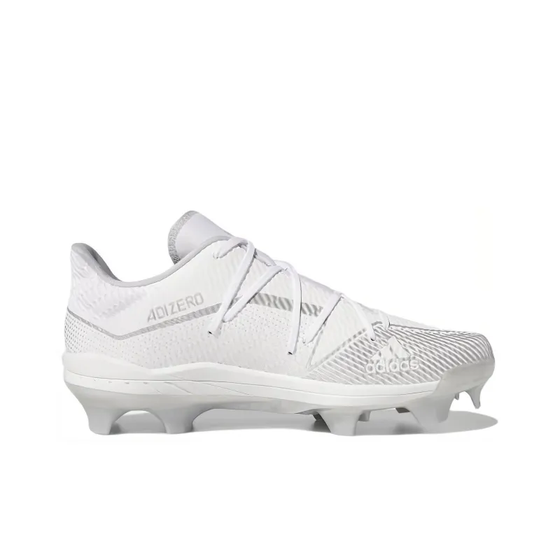 Adidas Adizero Afterburner 7 Pro Tpu Cleats Wear-Resistant Low-Top Training Shoes Men's White-1