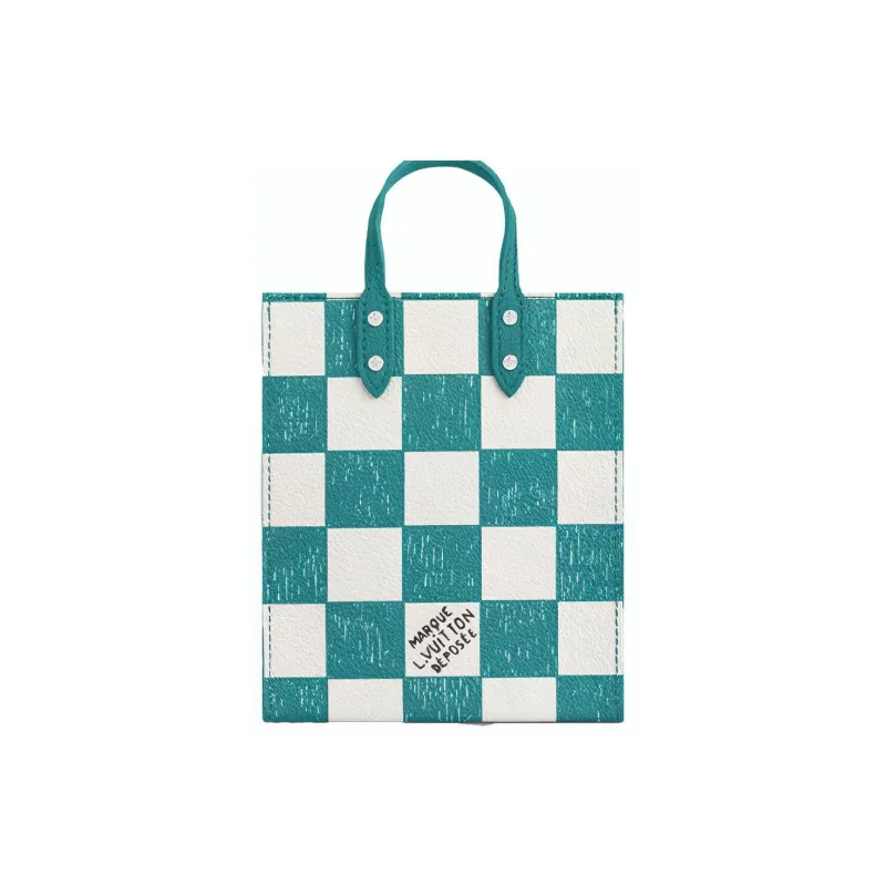 LOUIS VUITTON Sac Plat Xs Graphite Teal Blue-1