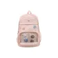 Pink Two-Piece Set+Bone Pendant+Badge