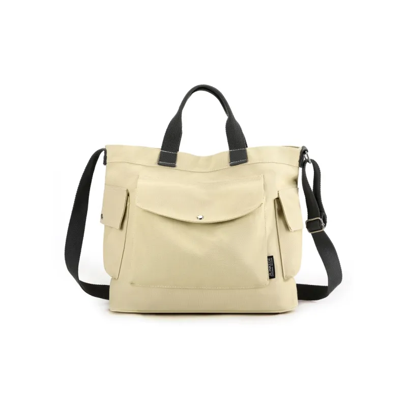 NIGEER Canvas Canvas Bag Shoulder Bag Crossbody Bag Handbag Regular Women's Green/Gray/Beige Yellow/Ecru/Black/Coffee-11