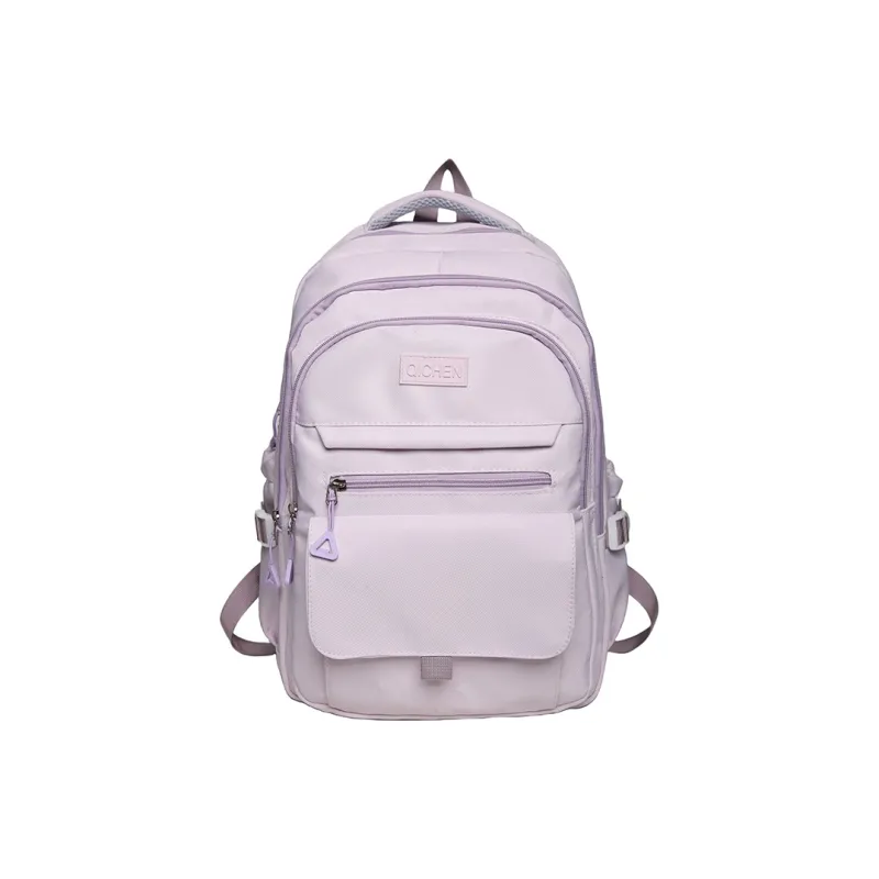 NIGEER Nylon Backpack Regular Unisex Purple/Blue/Gray/Black/White-0