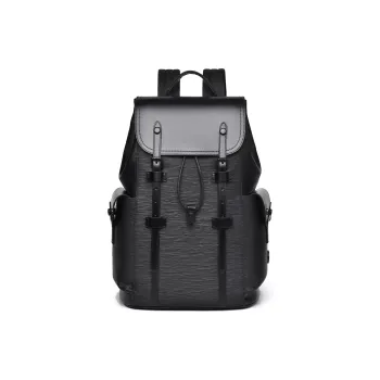 Ceion Keust Pvc Men's Backpack Men's Black