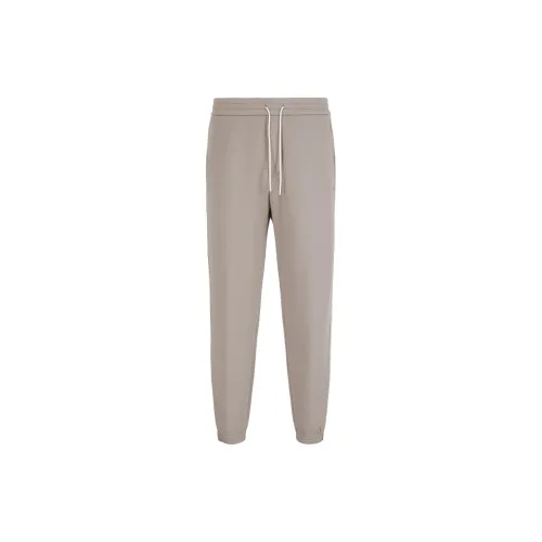 EMPORIO ARMANI Double jersey Joggers With Drawstring And Logo Tape