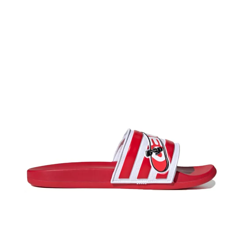 Adidas Neo Adilette Comfort Adj Yellow Crossover Red White Unisex Slippers 'Red White'-1