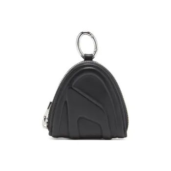 DIESEL Cow Leather Coin Purse Women's Black