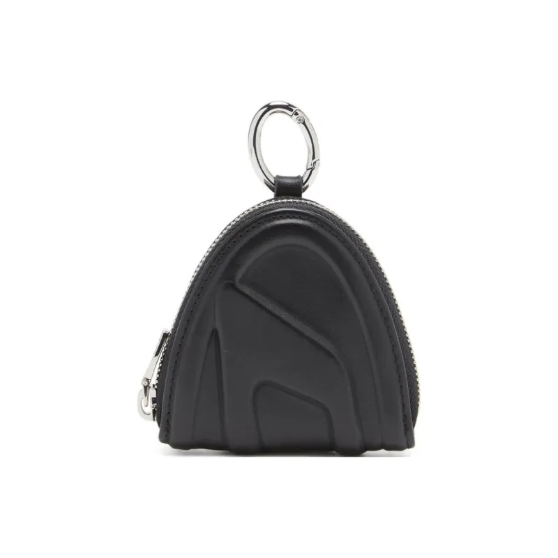 DIESEL Cow Leather Coin Purse Women's Black-0