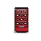 12 Watch Slot-Black Enamel Coating+Red Leather
