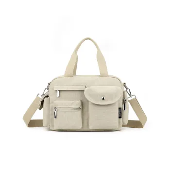 NIGEER Nylon Canvas Bag Briefcase Shoulder Bag Crossbody Bag Handbag Regular Women's Khaki/Gray/Blue/Black/Army Green