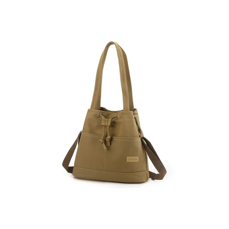NIGEER Canvas Bag, Shoulder Bag Regular Women's Green/Coffee/Gray/Ecru/Black-14