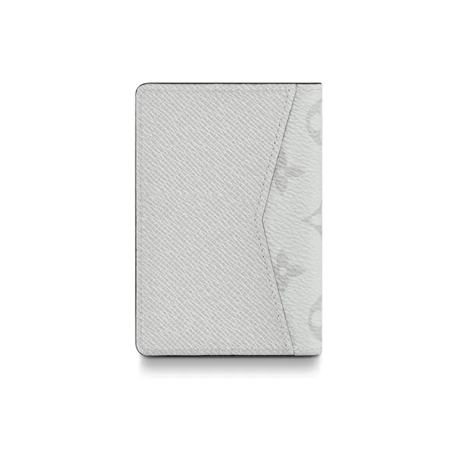 LOUIS VUITTON Pocket Organizer Monogram Antarctica Taiga White-3