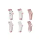 Pink White Stripes 6 Pack
