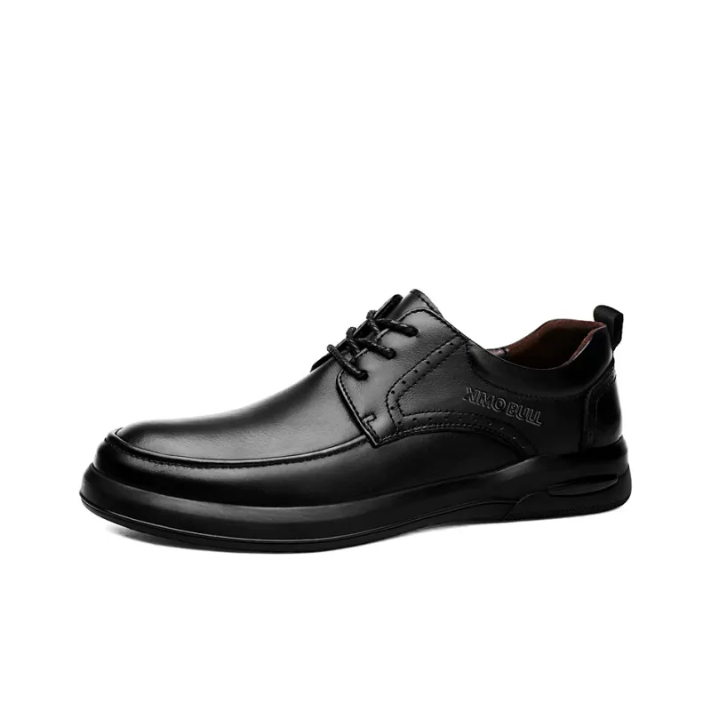XIMO BULL Dress Shoes Men Low Top Black/Brown-1
