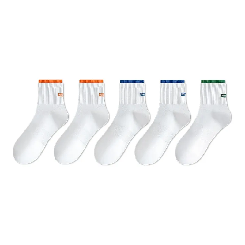 LUOLIAN Mid Calf Socks Unisex 5 Pack-0