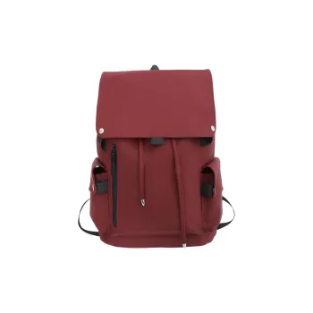 NIGEER Oxford Backpack Regular Unisex Red/Black/Light Gray/Dark Gray