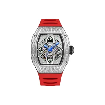 HANBORO Classic Collection Automatic Mechanical Movement Watch Men's Watches Cut-Out Dial HBR989.2-BR