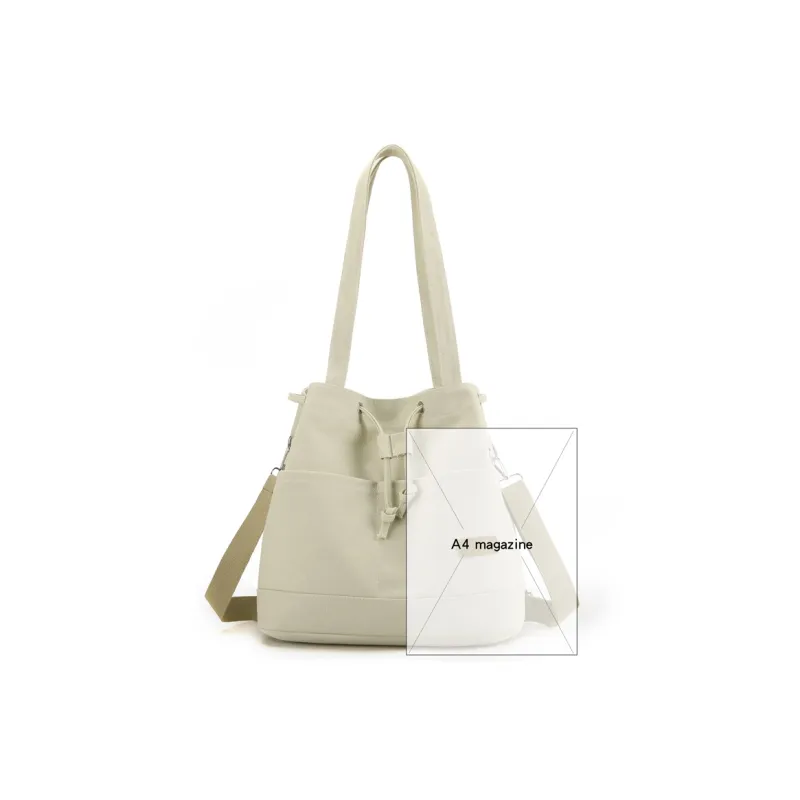 NIGEER Canvas Bag, Shoulder Bag Regular Women's Green/Coffee/Gray/Ecru/Black-6
