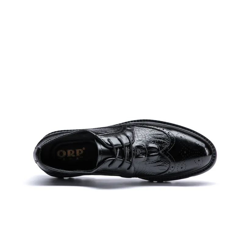 ORP Dress Shoes Men Low Top Black-3