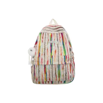 GEERDUN Nylon Large Capacity Backpack Regular Women's Rainbow