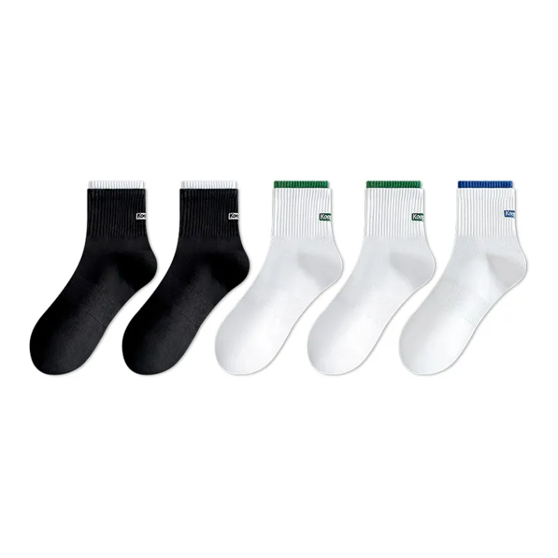 LUOLIAN Mid Calf Socks Unisex 5 Pack-4