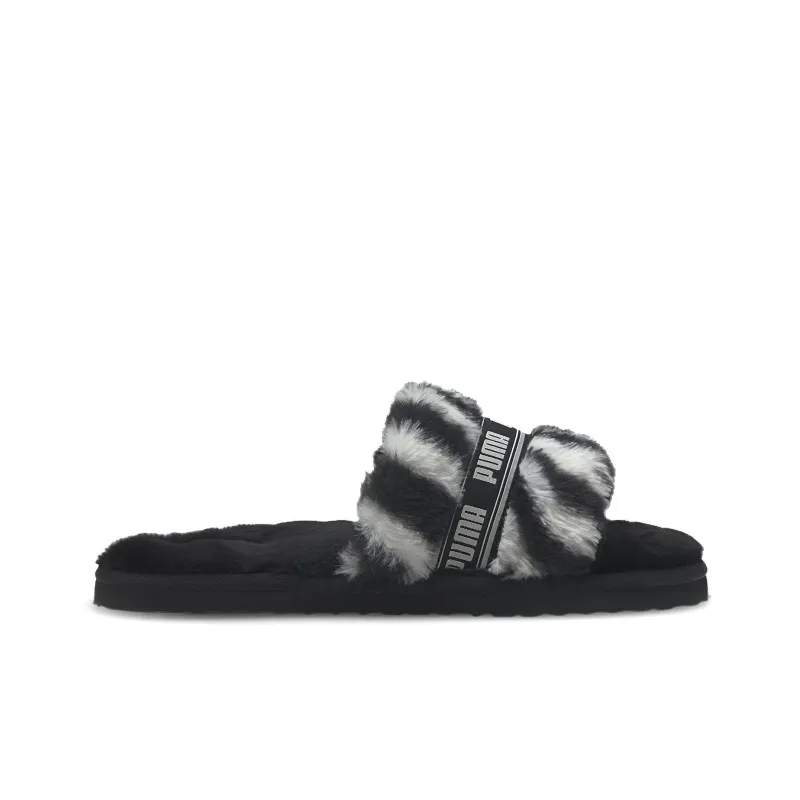 PUMA Fluff Slide 'Wild Black' Women's-1