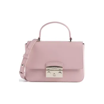 Furla Fine Grain Leather Shoulder Bag, Crossbody Bag, Handbag Mini Women's Ancient Pink