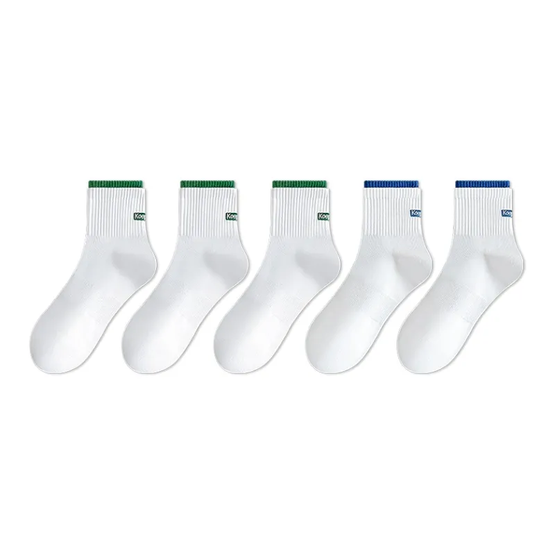 LUOLIAN Mid Calf Socks Unisex 5 Pack-12