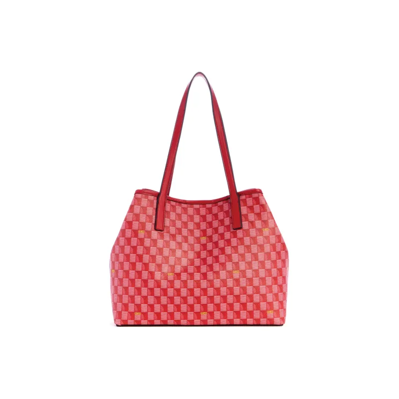 GUESS Artificial Leather Tote Bag Shopping Bag Handbag Shoulder Bag Women's Pink-3